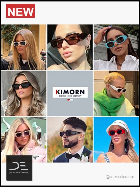 Vintage Rectangular Sunglasses Retro UV400 Protection Sqare Frame main image 6
